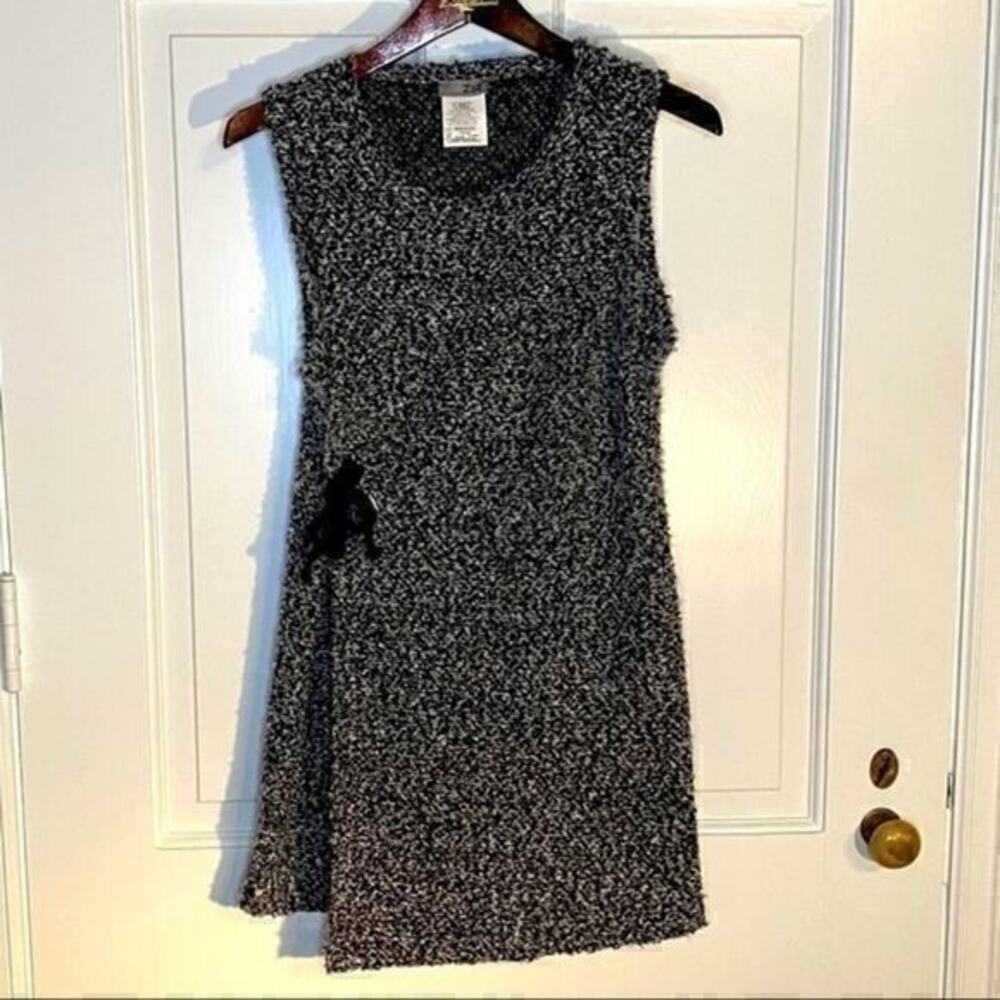 Zoe Black & Gray Wrap‎ Dress Size XS